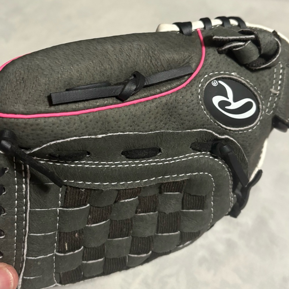 Rawlings Storm Softball Glove with Pink Trim - Picture 6 of 14